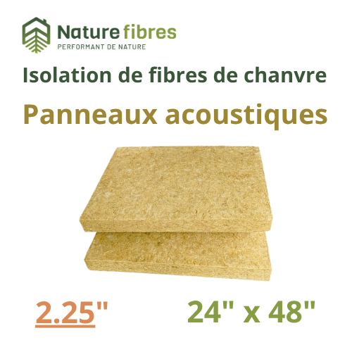 HEMP ACOUSTIC INSULATION - PROFIB MAT - 2.25" x 24 X 48 - HD90